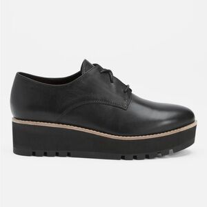 Eddy Smooth Leather Platform Oxford - Size 10